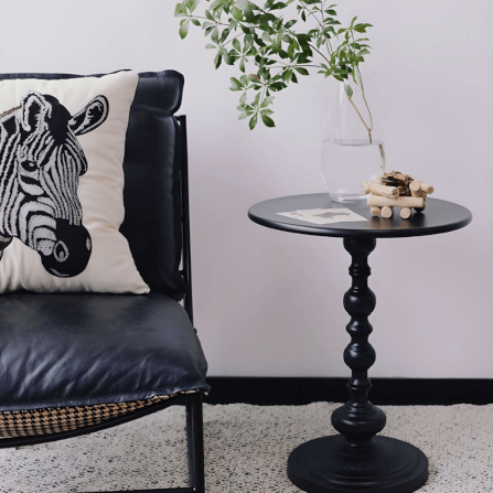 โต๊ะข้าง DEEPWOOD รุ่น COLONNADE สีดำ_1